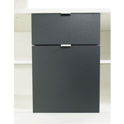 Masa de birou cu etajera Mobhaus Dalton 2 New VE 02 (White/Gray) Thumb