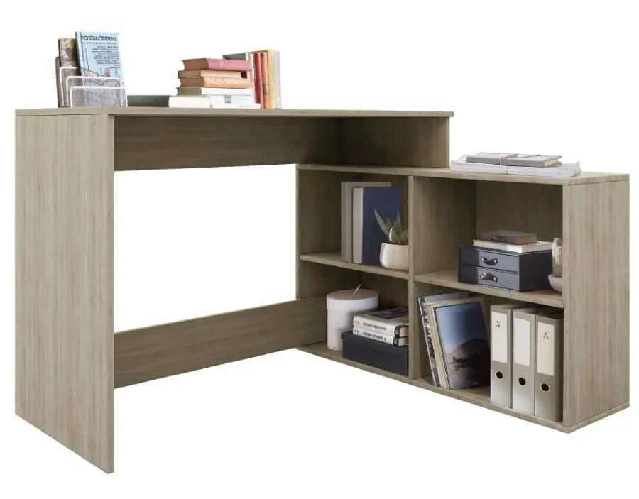 Стол письменный со стеллажом Mobhaus Korner New (Sonoma Oak)
