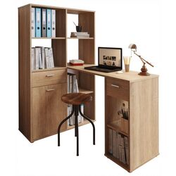 Стол письменный со стеллажом Mobhaus Mineson (Sonoma Oak) Thumb