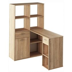 Стол письменный со стеллажом Mobhaus Mineson (Sonoma Oak)
