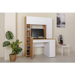 Masa de calculator Mobi Komfort 12.71 (Craft Oak Gold/Alaska White) Thumb