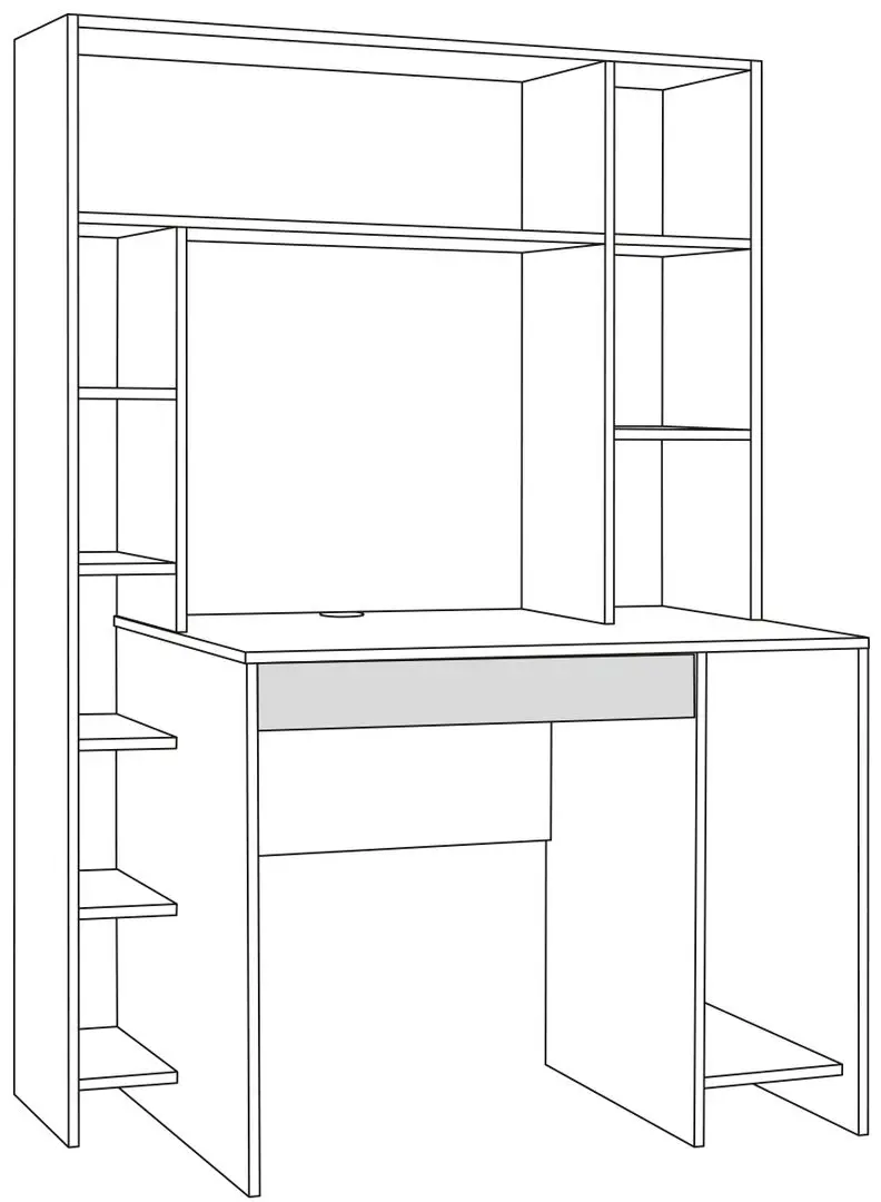 Masa de calculator Mobi Komfort 12.71 (Sonoma Oak/White)