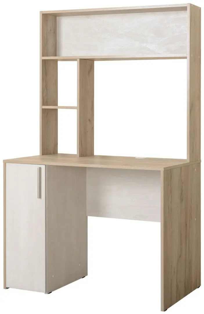 Masa pentru calculator Mobi Komfort 12.72 (Craft Oak Gray/Silk Stone)