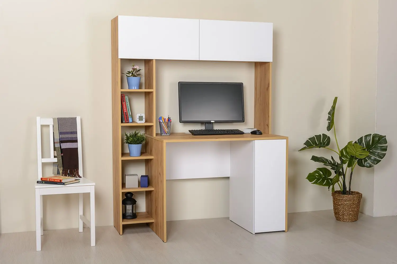 Masa de calculator Mobi Komfort 12.73 (Craft Oak Gold/Alaska White) - 3