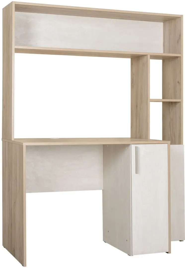 Стол компьютерный Mobi Комфорт 12.74 (Дуб Крафт Серый/Шёлковый Камень)