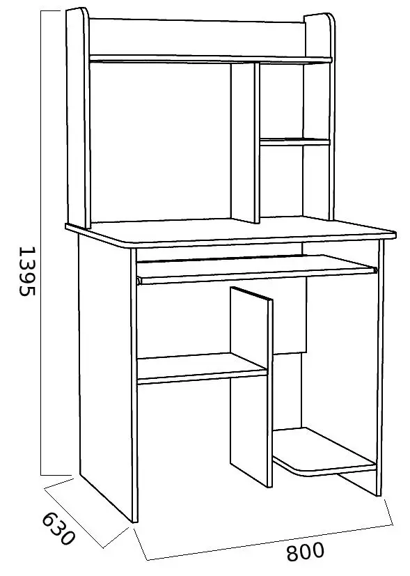Masa de calculator Mobi Komfort 3 СК (Wenge)