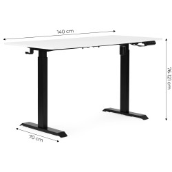 Masa de calculator gaming Modern Home JNI-D60-1-1 (White) Thumb