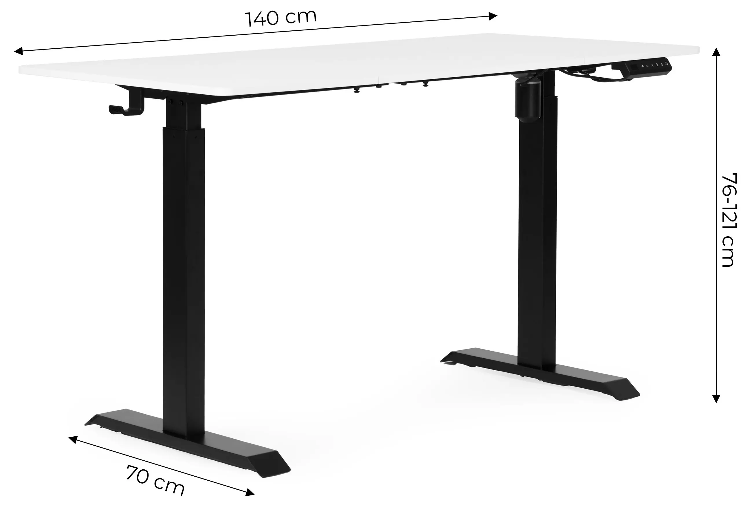 Masa de calculator gaming Modern Home JNI-D60-1-1 (White) - 4