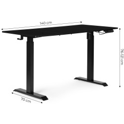 Игровой компьютерный стол Modern Home JNI-D60-1-16 (Black) Thumb