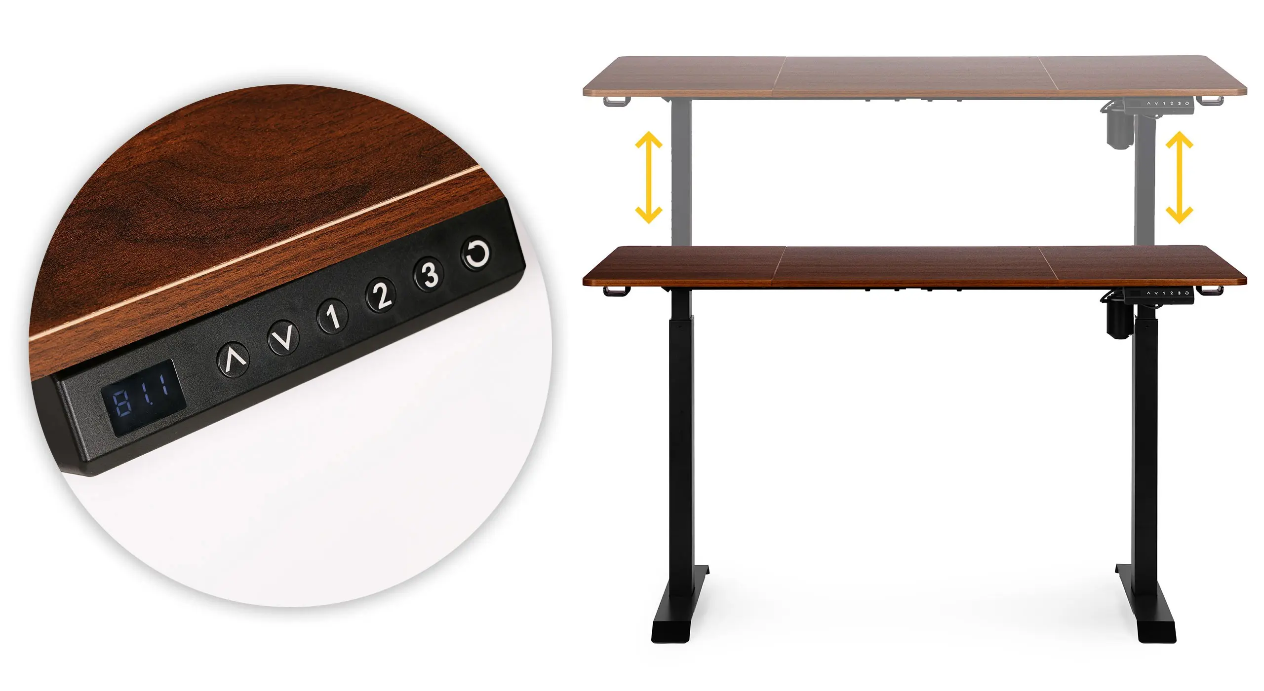 Masa de calculator gaming Modern Home JNI-D60-1-5 (Brown) - 2