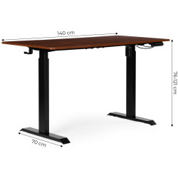 Masa de calculator gaming Modern Home JNI-D60-1-5 (Brown) Thumb