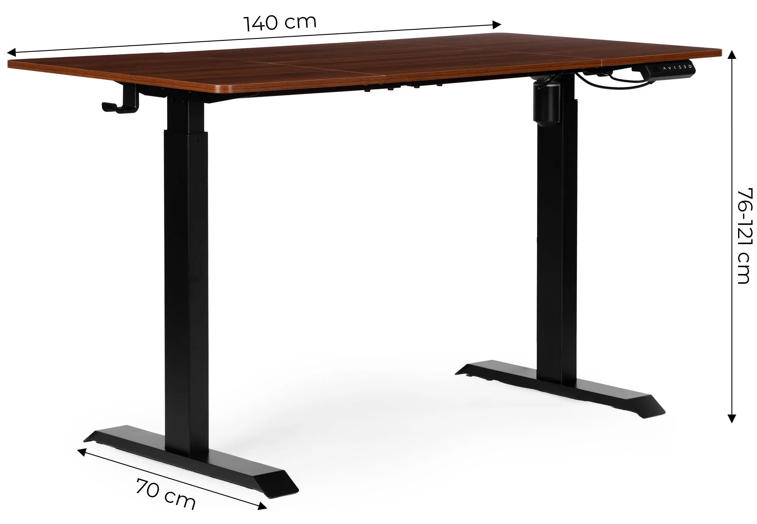 Masa de calculator gaming Modern Home JNI-D60-1-5 (Brown) - 4