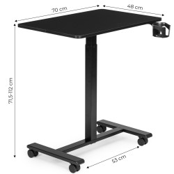 Masa de calculator gaming Modern Home JNI-PN01-1-16 (Black) Thumb