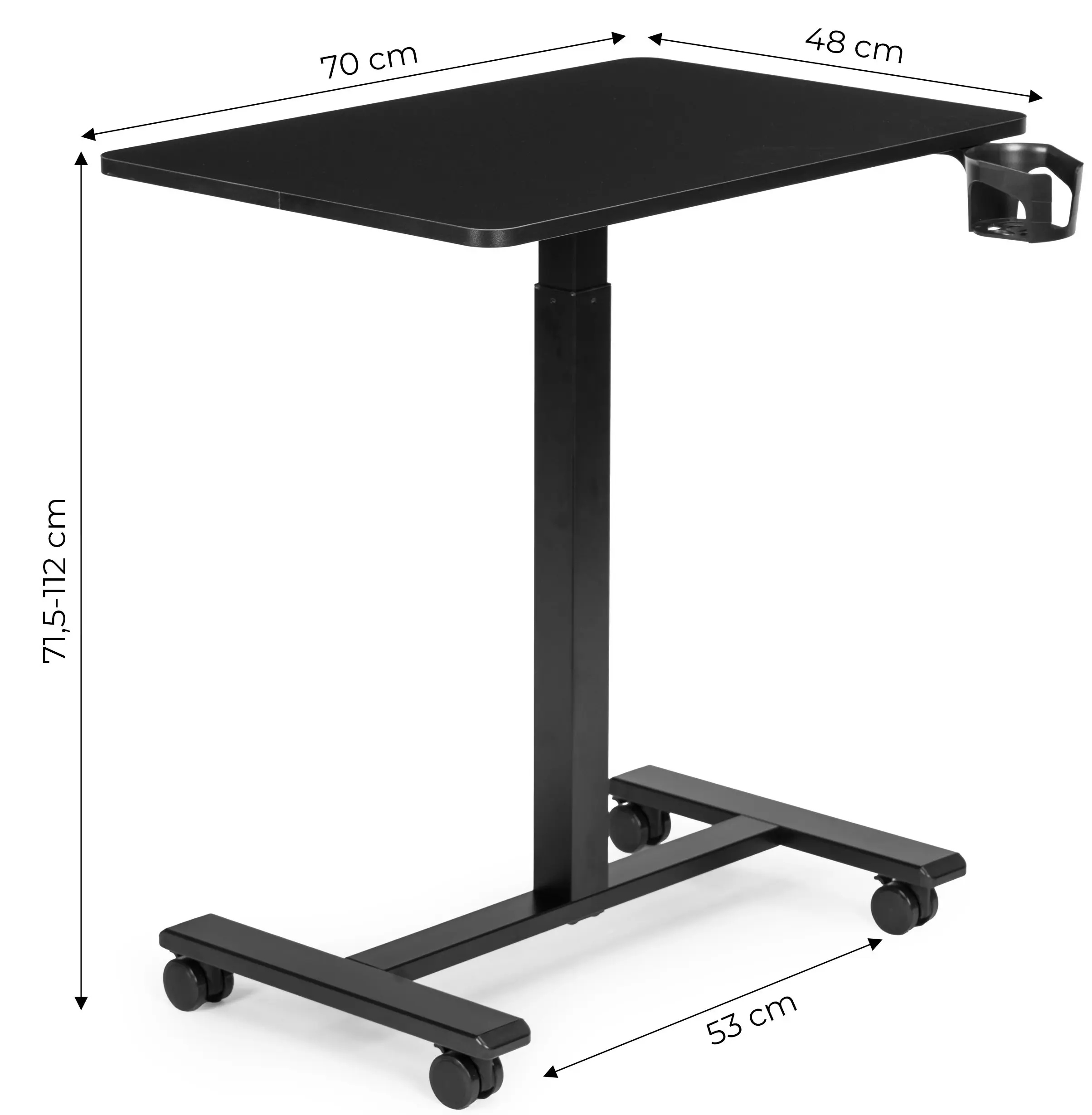 Masa de calculator gaming Modern Home JNI-PN01-1-16 (Black) - 5