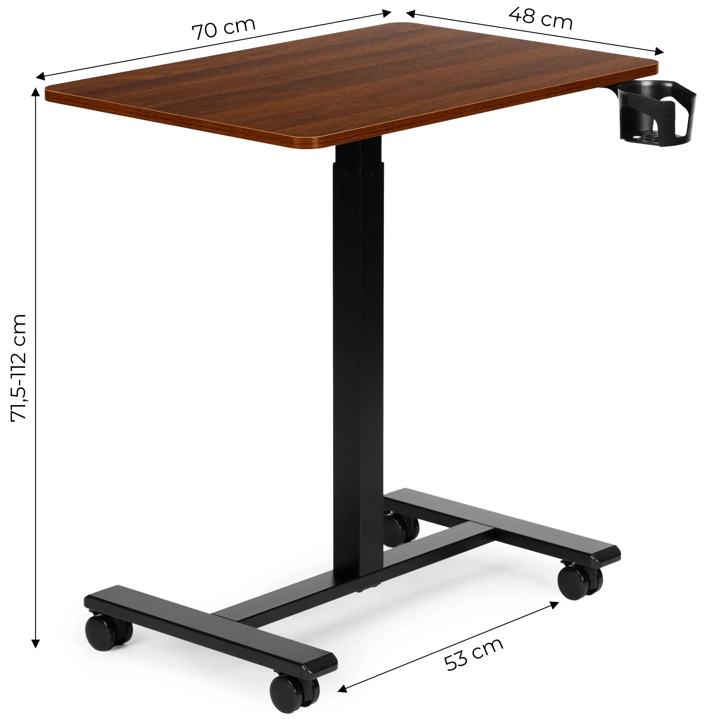 Masa de calculator gaming Modern Home JNI-PN01-1-5 (Brown) - 4