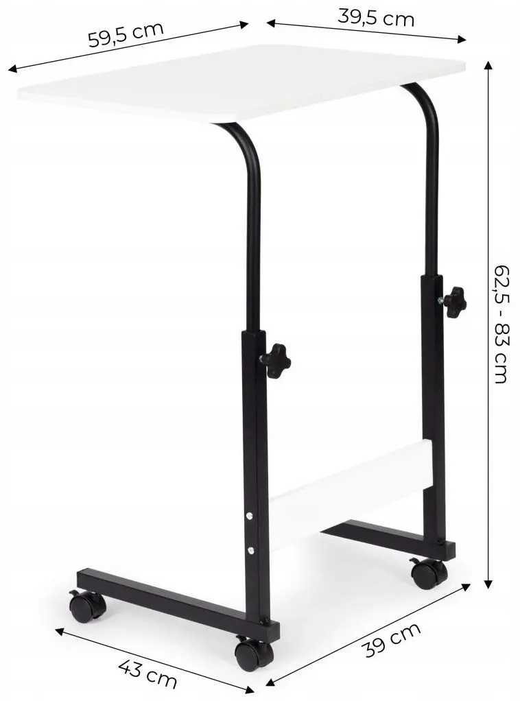 Masa pentru laptop Modern Home PJJCT0135-60B (White/Black)