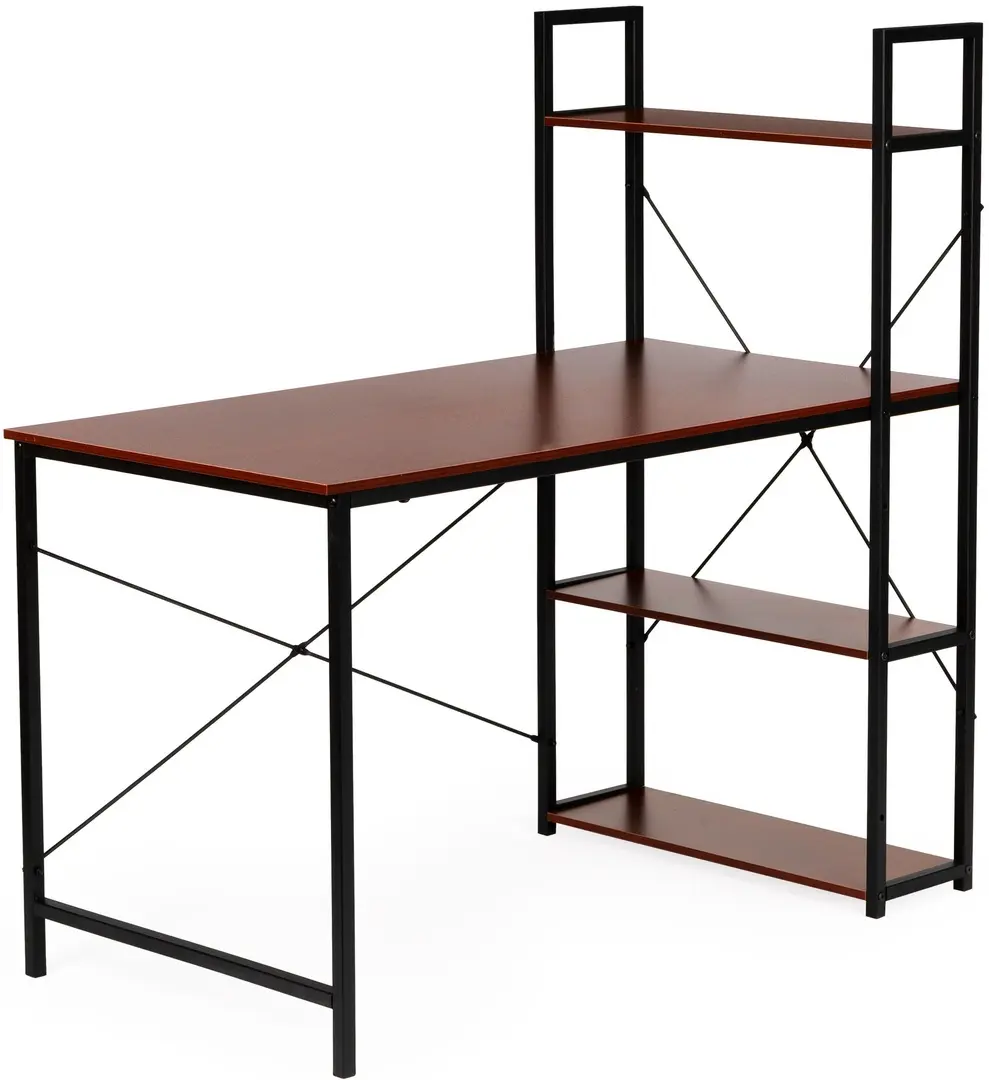 Masa pentru calculator Modern Home PJJCT0002-303 (Black/Dark Brown)