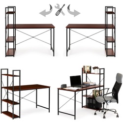 Masa pentru calculator Modern Home PJJCT0002-303 (Black/Dark Brown) Thumb