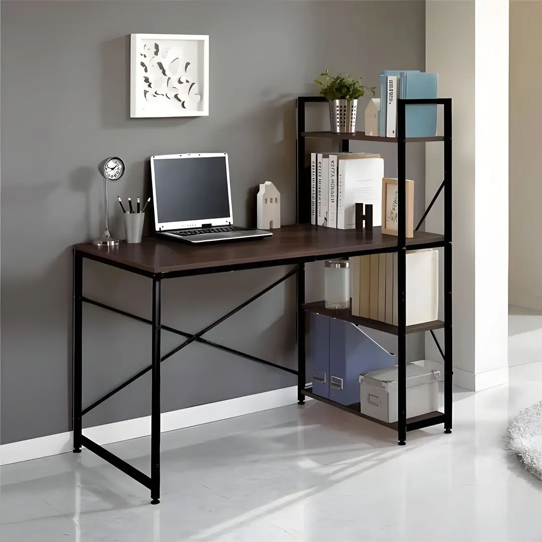 Masa pentru calculator Modern Home PJJCT0002-303 (Black/Dark Brown)