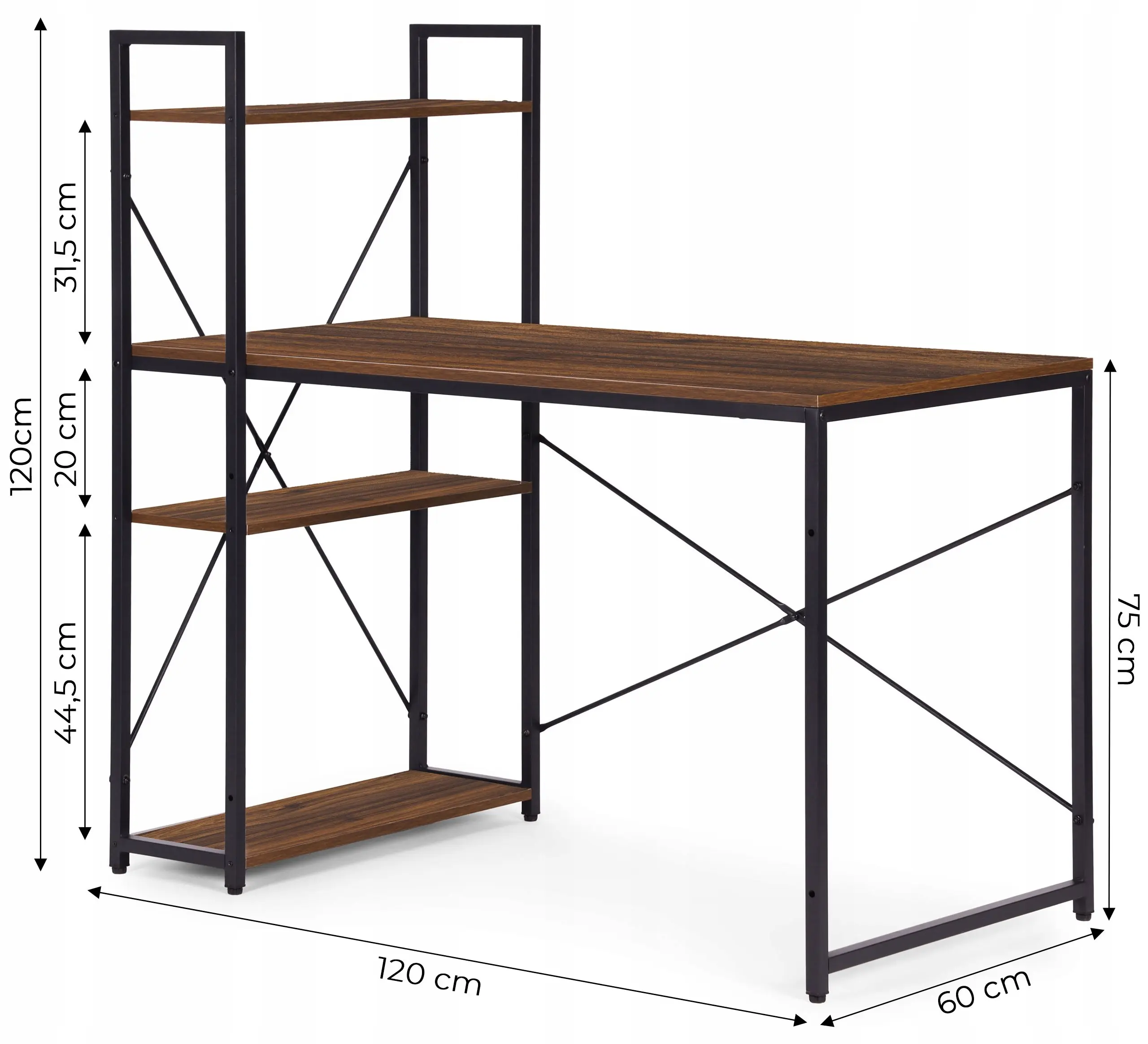 Masa de calculator Modern Home TH-SD-15 (Dark Walnut) - 2