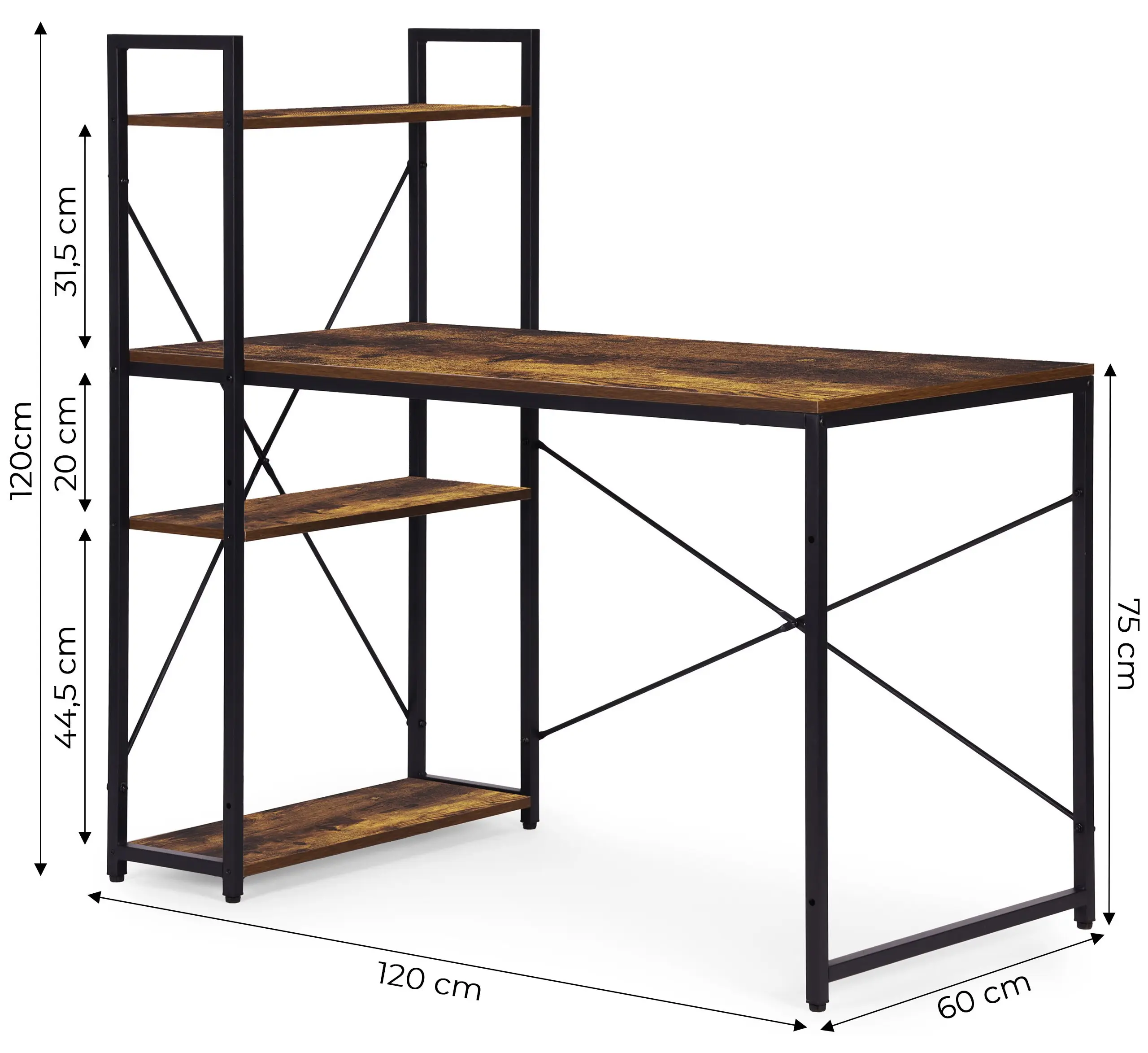 Стол компьютерный Modern Home TH-SD-7-16 (Brown) - 5