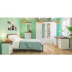 Masa de birou Неман Tivoli МН-035-26 (White Structural/Stirling Oak) Thumb