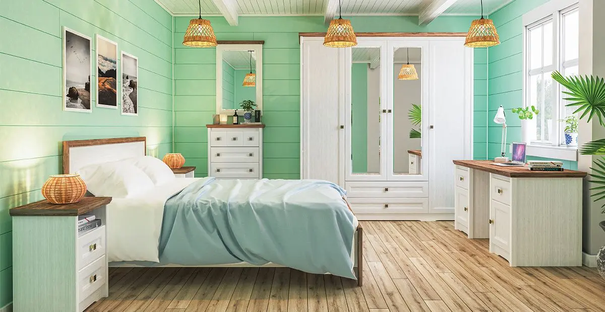 Masa de birou Неман Tivoli МН-035-26 (White Structural/Stirling Oak)