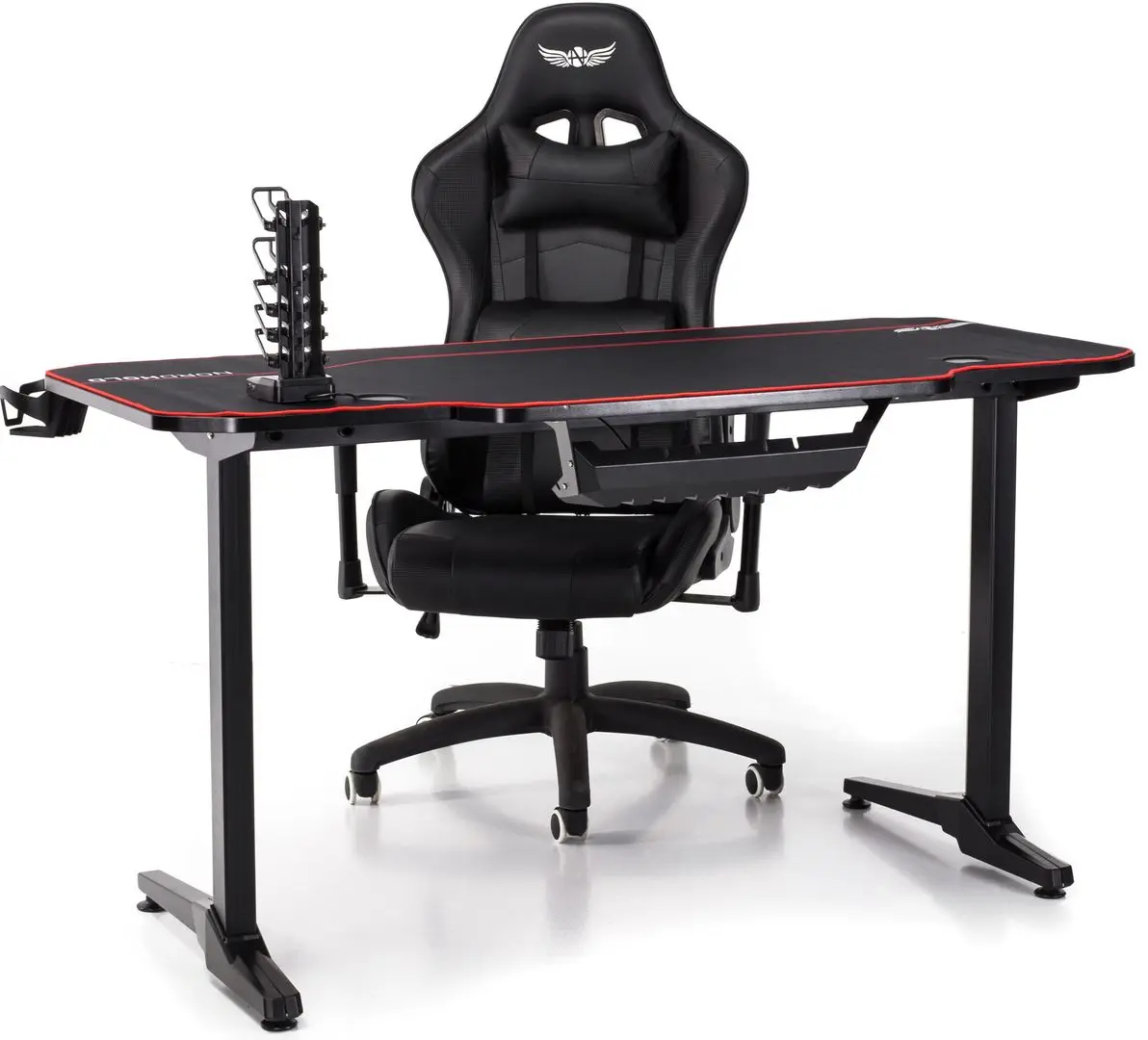 Birou de gaming Nordhold GD1400 (Black/Red)