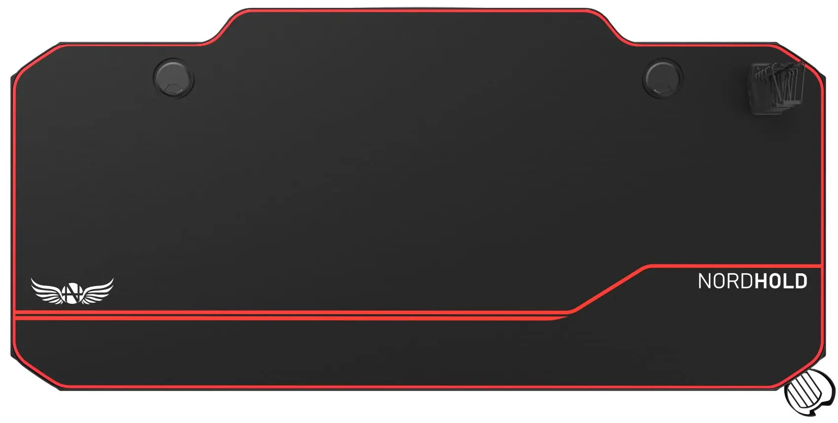 Birou de gaming Nordhold GD1400 (Black/Red)