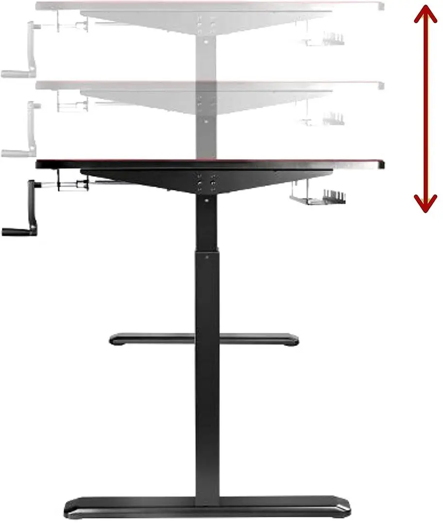 Masa de calculator gaming OPLITE Suprême (Black/Red)