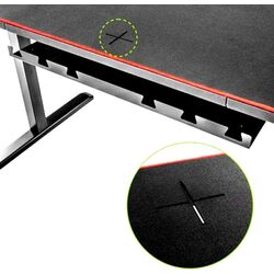 Masa de calculator gaming OPLITE Suprême (Black/Red) Thumb