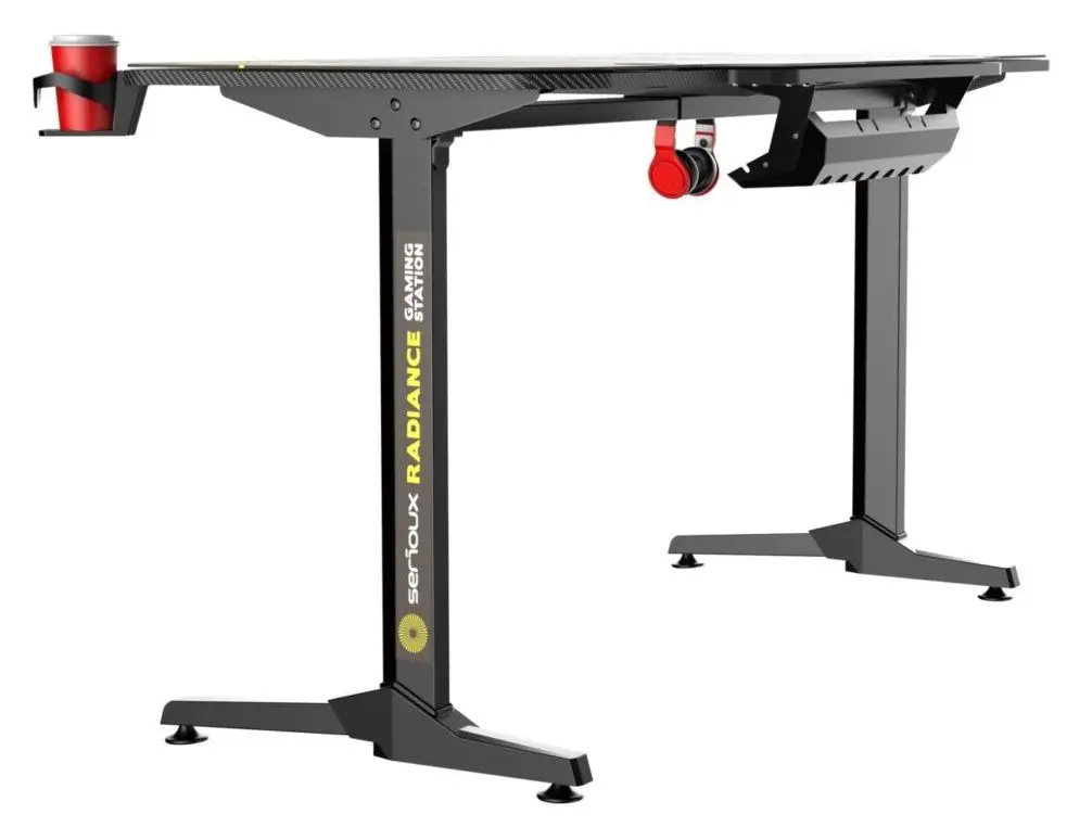 Masa de calculator gaming Serioux Radiance SRXGT-RADIANCE (Black/Yellow) - 4