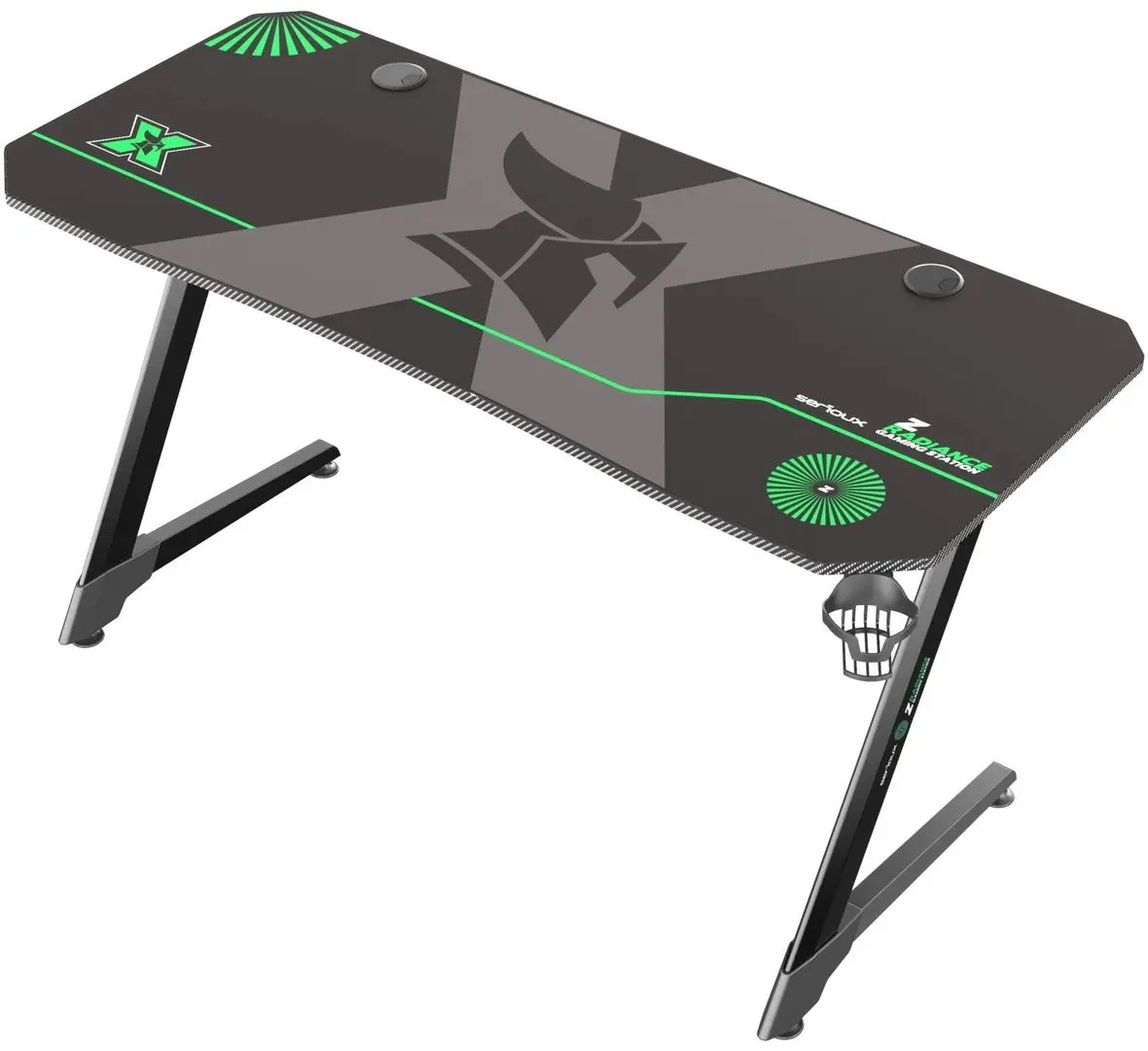 Masa de calculator gaming Serioux zRadiance SRXGT-ZRADIANCE-G (Black/Green) - 2