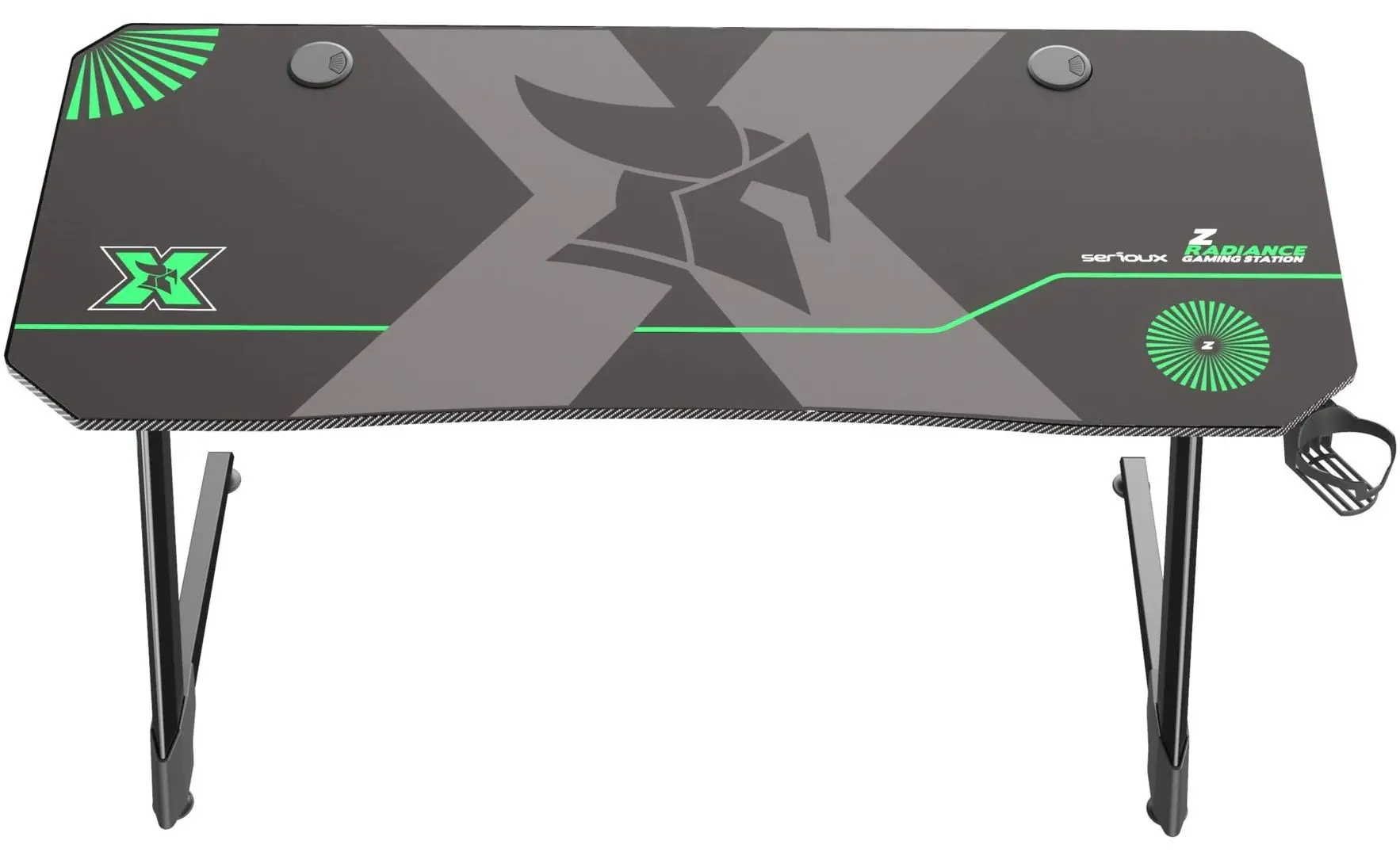 Masa de calculator gaming Serioux zRadiance SRXGT-ZRADIANCE-G (Black/Green) - 3