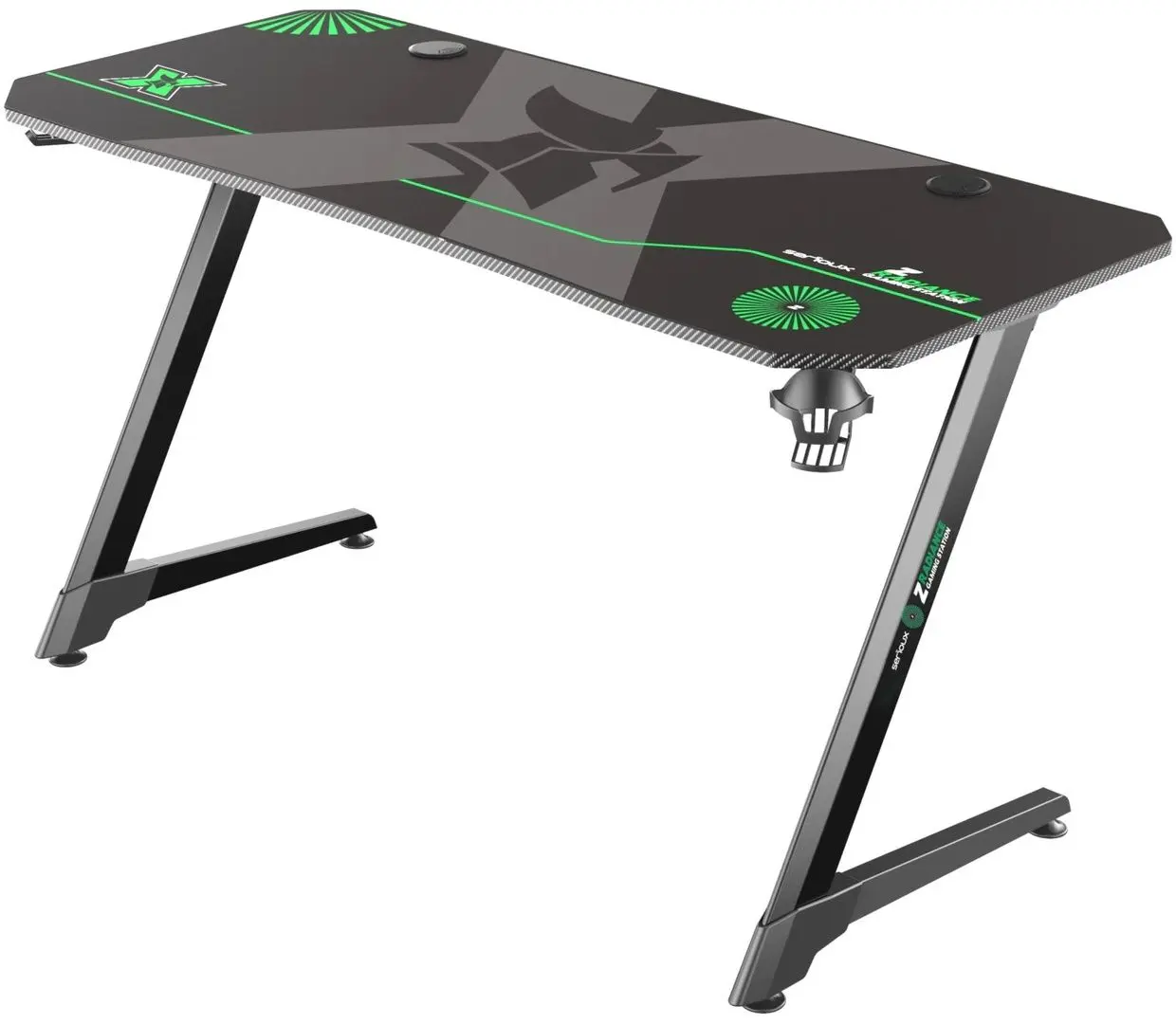 Masa de calculator gaming Serioux zRadiance SRXGT-ZRADIANCE-G (Black/Green) - 4