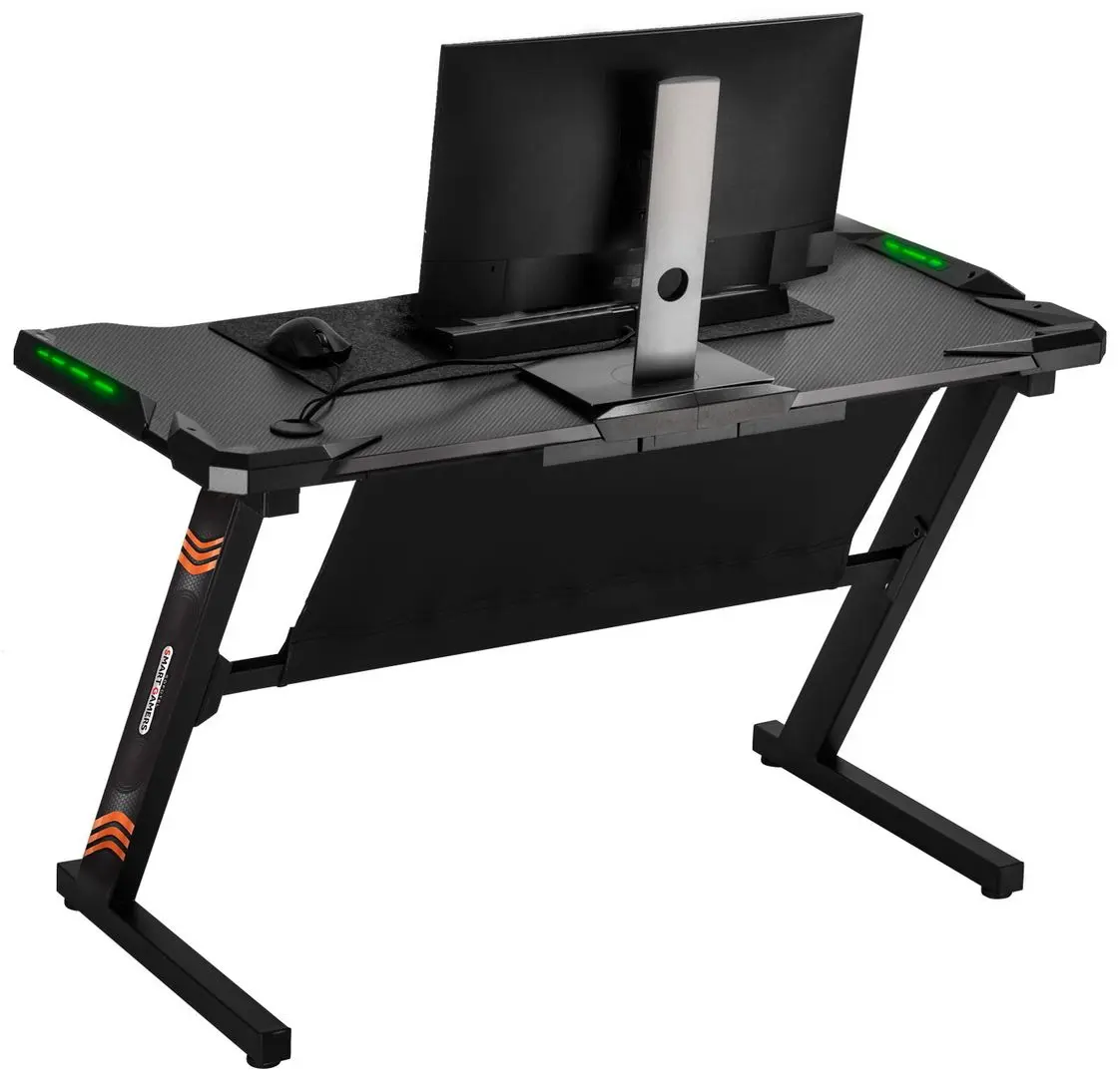 Masa de calculator cu iluminatie Sofotel LED Crit (Black) - 4