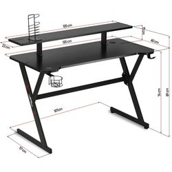 Masa pentru calculator Sofotel Buff 258100 (Black) Thumb