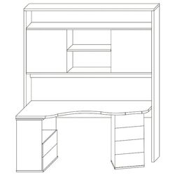 Стол компьютерный Sokme Ровестник 1800 (Мария Луиза/Дуб Молочный) Thumb
