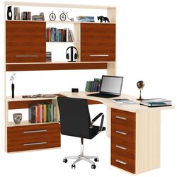 Masa pentru calculator Sokme Rovestnik 1800 (Maria Luisa/Oak Milk)