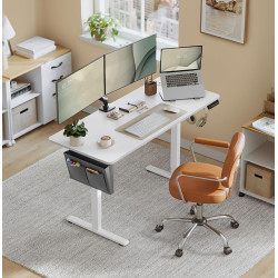 Masa de calculator gaming Songmics LSD134W01V1 (Cloud White) Thumb