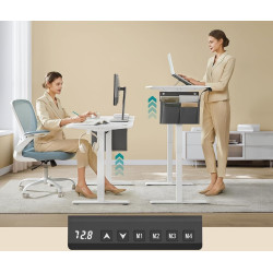 Masa de calculator gaming Songmics LSD134W01V1 (Cloud White) Thumb