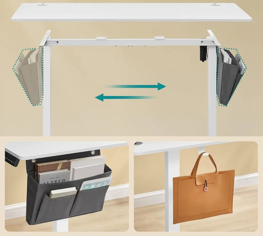 Masa de calculator gaming Songmics LSD134W01V1 (Cloud White)