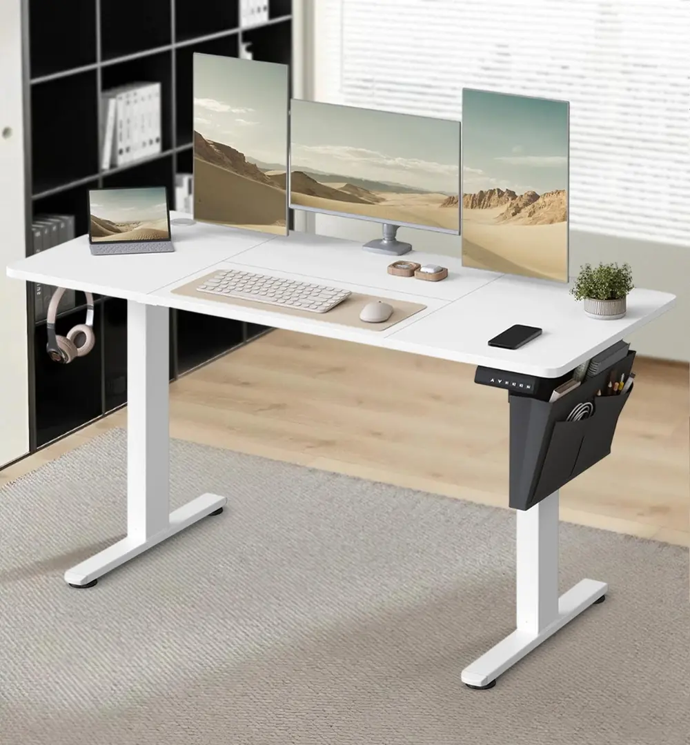 Masa de calculator gaming Songmics LSD134W01V1 (Cloud White)