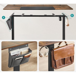 Компьютерный стол Songmics LSD015X01 (Rustic Brown/Black) Thumb