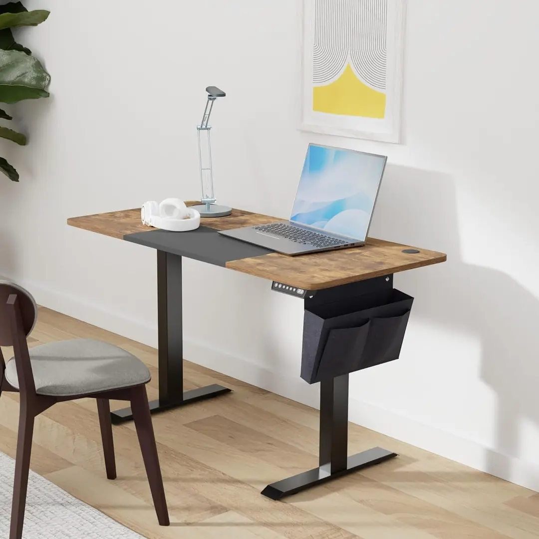 Компьютерный стол Songmics LSD015X01 (Rustic Brown/Black)