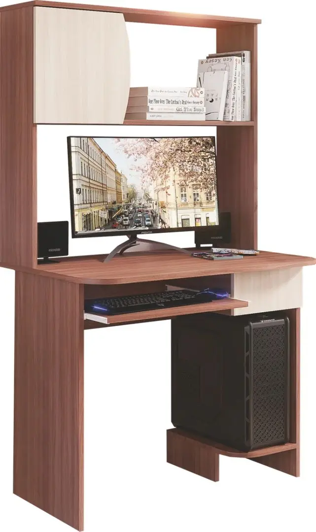 Стол компьютерный Стендмебель Nr.2 (Ясень Шимо Светлый/Ясень Шимо Темный)