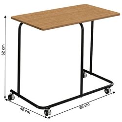 Стол для ноутбука Tempo Kondela Allyra (Oak/Black) Thumb