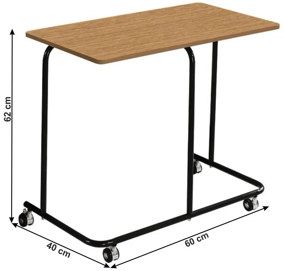 Стол для ноутбука Tempo Kondela Allyra (Oak/Black)