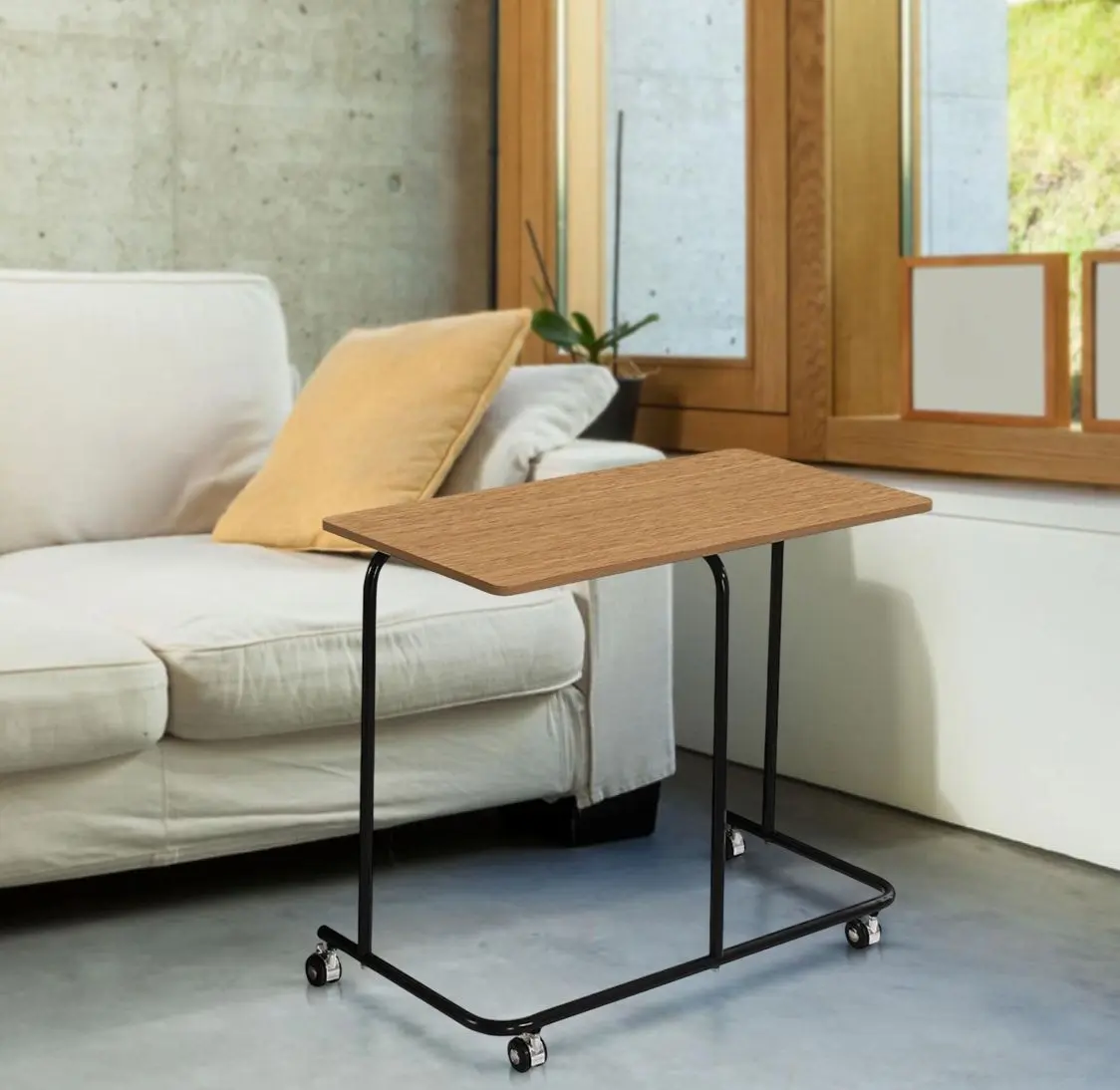 Стол для ноутбука Tempo Kondela Allyra (Oak/Black)