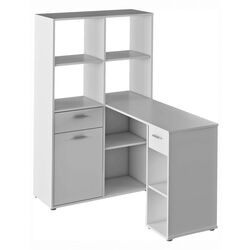 Стол письменный со стеллажом Tempo Kondela Mineson (White)